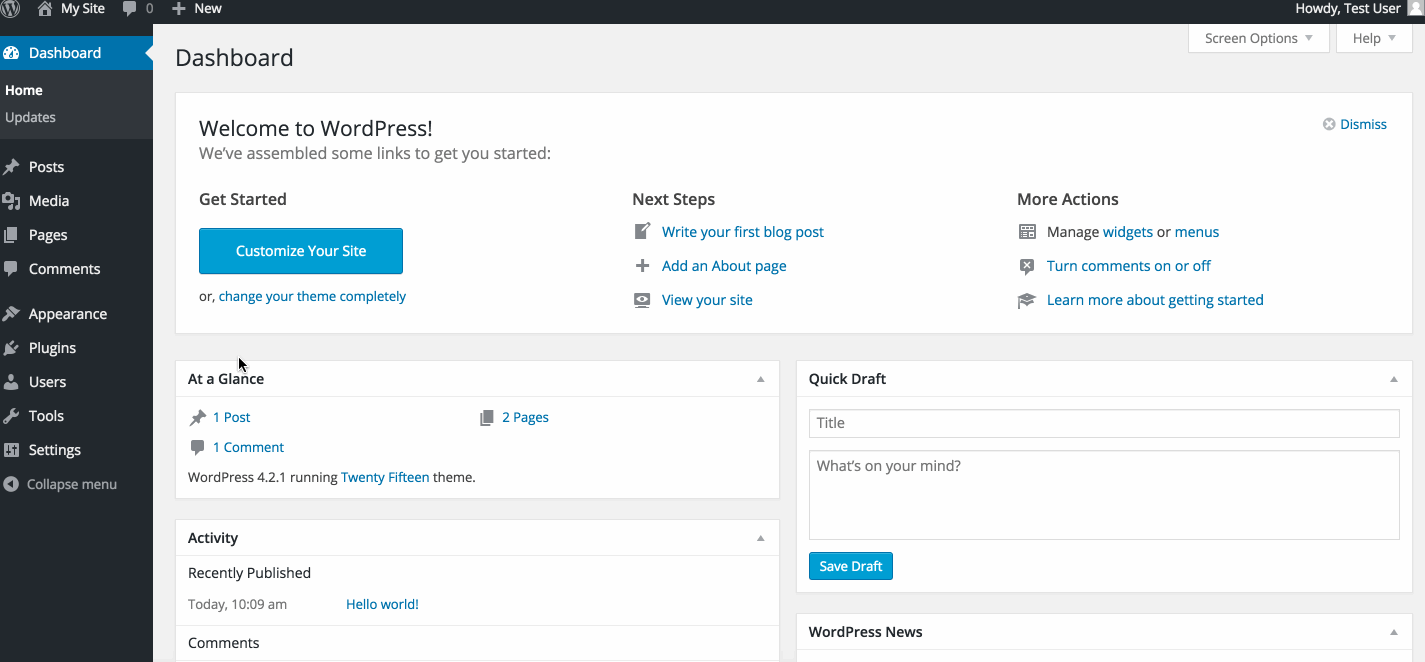 Add a Post to WordPress