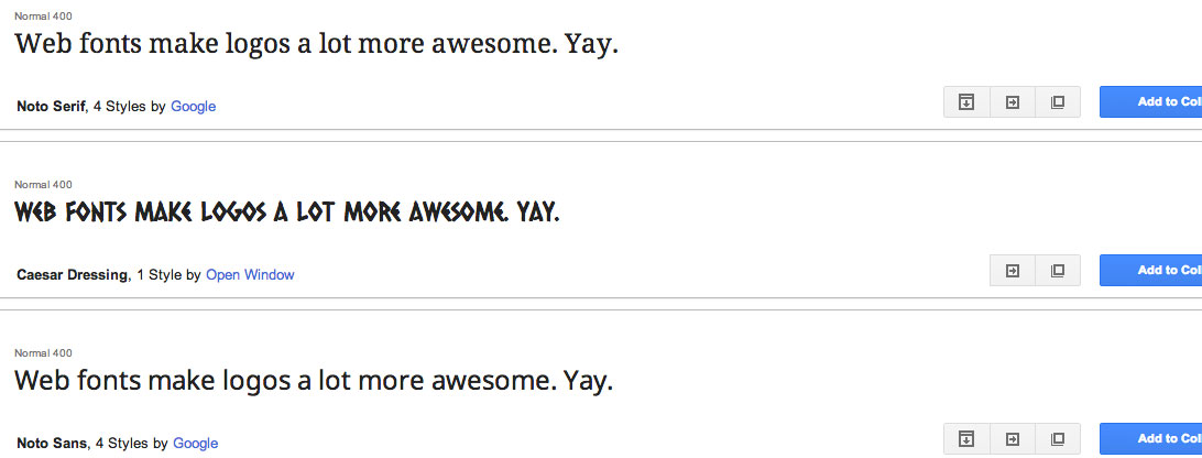 Web Fonts Are Awesome.